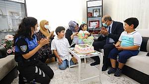 Emniyet Müdürü Cebeloğlu’ndan, şehit ailelerine bayram ziyareti 