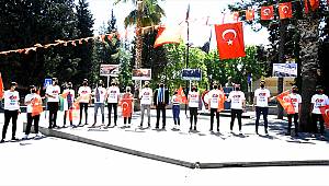 Kahramanmaraş'ta İsrail'in Mescid-i Aksa'ya ve Filistinlilere yönelik saldırılarına bayraklı tepki 