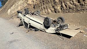 Kahramanmaraş’ta kayaya çarpan otomobil takla attı: 4 yaralı 