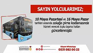 Toplu Taşıma Seferlerine Güncelleme 