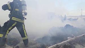 Kahramanmaraş’ta çırçır deposunda yangın 