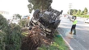 Kahramanmaraş’ta kontrolden çıkan işçi servisi ters döndü: 10 yaralı 