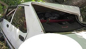 Kahramanmaraş’ta otomobilin kontrolünü kaybeden sürücü ağaca çarptı: 2 yaralı 