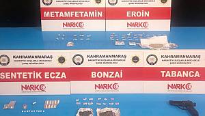 Kahramanmaraş’ta uyuşturucuya 3 tutuklama 