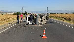 Kahramanmaraş’ta otomobil takla attı: 2 yaralı 
