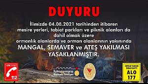 Orman Yangınlarına Ateş Tedbiri 