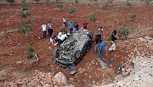 Kahramanmaraş’ta otomobil takla attı: 5 yaralı 