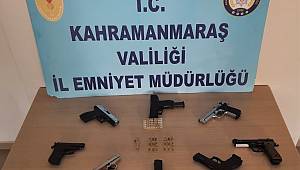 Kahramanmaraş’ta yasa dışı 14 silah ele geçirildi