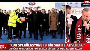 Cumhurbaşkanı Erdoğan; SANKO Ailesine şahsım ve milletim adına çok teşekkür ediyorum...