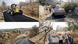Dulkadiroğlu Sarıkaya mahallesinde asfalt çalışması yaptı 