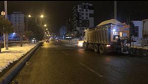 Büyükşehir Ekipleri Kar Nöbetinde
