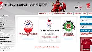Kahramanmaraşspor-Etimesgut Belediyespor'la karşılaşacak..