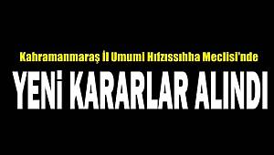 Yeni Kararlar Alındı