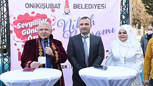 Başkan Mahçiçek ‘evet’ diyen 25 çiftin nikahını kıydı