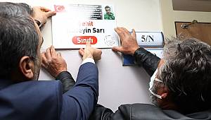 Bir şehit bir sınıf projesi Gazi ortaokulunda başladı...