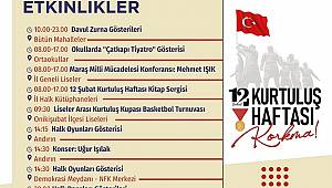 Kurtuluş Haftası’nda 7 şubat proğramı..