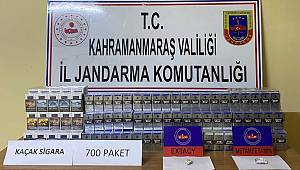 Otomobilde uyuşturucu ve kaçak sigara bulundu