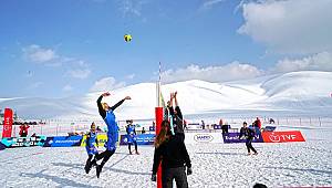 Yedikuyular’da Kar Voleybolu Avrupa Turu Başladı.
