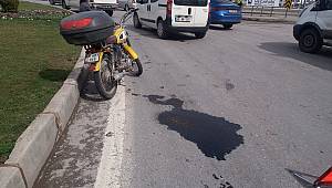 Otomobil ile motosiklet çarpıştı: 1 yaralı