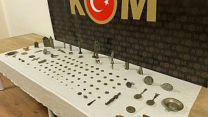 Tarihi eser operasyonunda 109 parça tarihi eser ele geçirildi