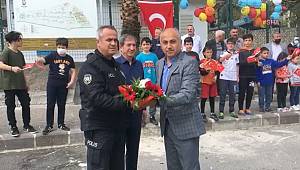 Kavga ihbarına giden polis ekiplerine bandolu sürpriz