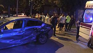 Kahramanmaraş’ta iki otomobil çarpıştı: 2 yaralı 