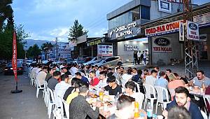 Sanayi esnafı iftarda buluştu...