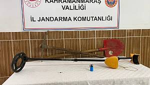 Göksun’da kaçak kazı yapan 2 kişi yakalandı