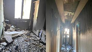 Kahramanmaraş'ta apartman dairesinde çıkan yangında 2 kişi yaralandı