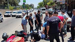 Kahramanmaraş’ta otomobil ile motosiklet çarpıştı: 1 yaralı