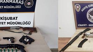 Kahramanmaraş’ta 26 Şüpheli Şahıstan, 27 Adet Silah Ele Geçirildi