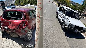 Kahramanmaraş’ta otomobil park halindeki araca çarptı: 2 yaralı