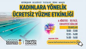 Büyükşehir’den Kadınlar İçin Ücretsiz Yüzme Etkinliği