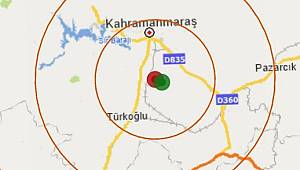 Kahramanmaraş'ta 3.8 şiddetinde deprem..