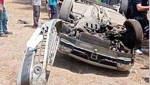 Kahramanmaraş’ta otomobil takla attı: 4 yaralı 