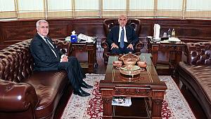 Rektör Can, Bakan Kirişçi’ye KSÜ’de yapılan çalışmalar hakkında bilgiler verdi 