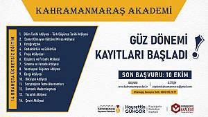 Kahramanmaraş Akademi’de Güz Dönemi Kayıtları Başladı!
