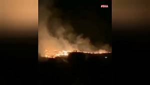 Kahramanmaraş’ta firez yangını geceyi gündüze çevirdi