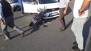 Kahramanmaraş'ta otomobil ile motosiklet çarpıştı: 1 yaralı