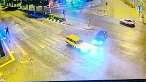 Kahramanmaraş’ta trafik kazası kamerada