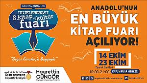Kahramanmaraş Uluslararası 8. Kitap ve Kültür Fuarı 14 Ekim’de Başlıyor!