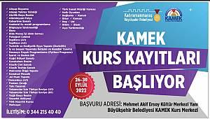 KAMEK Kurs Kayıtları Başlıyor!