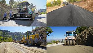 Onlarca mahalleye ulaşım sağlayan Kılağlı Grup Yolu’nda yenileme çalışmaları devam ediyor 
