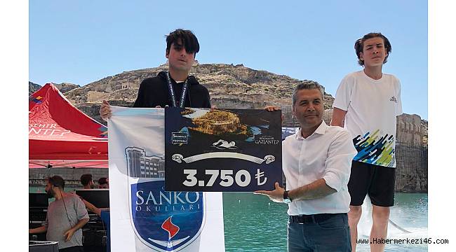 SANKO Okulları Rumkale Su Sporları Festivali'nde beş derece yaptı..