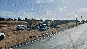 Kahramanmaraş’ta otomobil elektrik direğine çarptı: 1 yaralı
