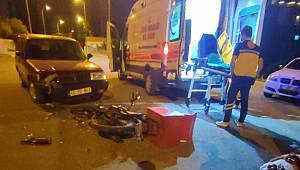 Kahramanmaraş’ta otomobil ile motosiklet çarpıştı: 1 yaralı