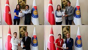 Rektör Yasım, Ödüllü Sporcuları Ağırladı