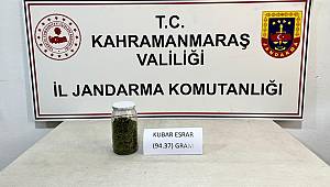 Afşin’de şüphe üzerine durduruldu üzerinden uyuşturucu çıktı