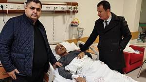 Başkanın İlk ziyareti, tedavi gören Gazeteci dostuna oldu