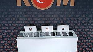 Elbistan’da kaçak telefon operasyonu